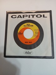 DICK DALE: wild, wild mustang / grudge run CAPITOL 45 RPM Excellent (EX)