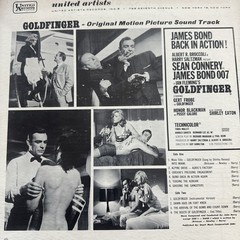 John Barry Goldfinger Soundtrack Vinyl LP UA UAL 4117 Shirley Bassey