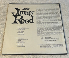 JIMMY REED: “Just Jimmy Reed”: 1962 VINYL LP: STEREO: VJ MICROGROOVE: EX/VG+