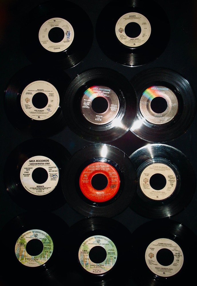 DEODATO~EUMIR DEODATO~Eleven 45’s Up For Bid~7 Promos~Latin Funk~Electronic Funk