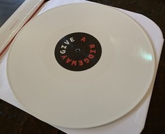 RIDGEWAY Give LP White Vinyl 100-Glare Fleshwater Leaving Time Downward Gleemer