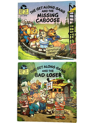The Get Along Gang Record Set of 2 Read Along Book 33 1/3 RPM Caboose & Loser