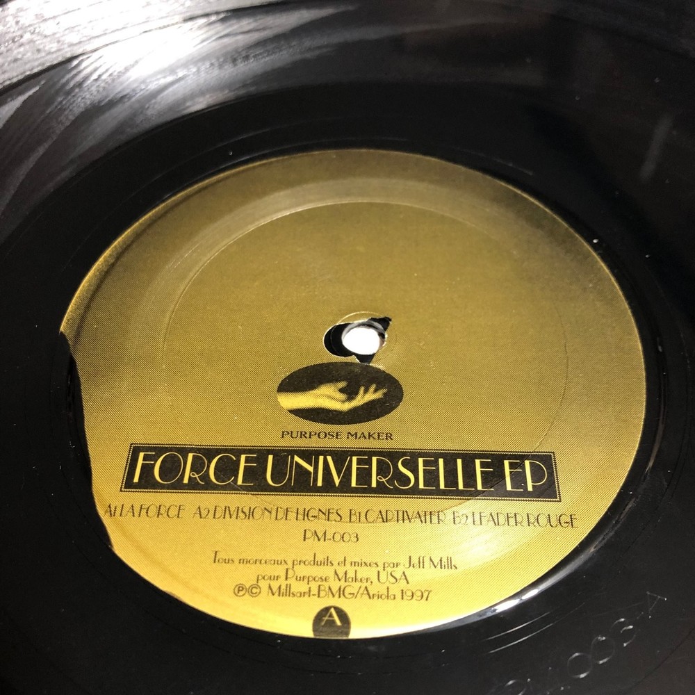 Jeff Mills – Force Universelle EP 12″ Record 1997 Purpose Maker Techno