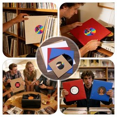 12″x12″ 20 Pcs 110GSM Vinyl Record Inner Paper Sleeves with Poly Lined (White)
