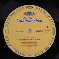 MAHLER Symphonie Nr.9 CARLO MARIA GIULINI – DEUTSCHE GRAM 2xLPs NM boxset A820