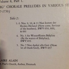 The Organ Works of Johann Sebastian Bach Vol 8 Part 1 Alain – Free Shipping
