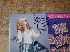 hand signed 1990s EXCELLENT Cher – The Shoop Shoop Song (It’s In His Kiss) 45