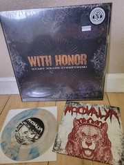 WITH HONOR Colored Vinyl LP & Moovalya Colored 7-inch Vinyl Together!