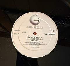 MADONNA – Crazy For You 12″ SINGLE Rare Holland Press VINYL RECORD