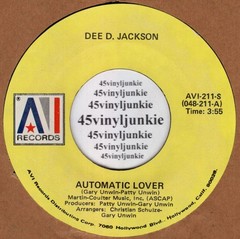 Dee D. Jackson NM modern soul 45 rpm “Didn’t Think You’d Do It” on AVI Records