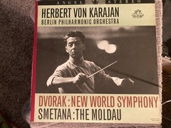 Herbert von Karajan Dvorak New World Symphony Vinyl LP Angel S35615 Music