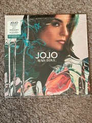 JoJo Mad Love Deluxe Vinyl 2LP SIGNED Peach Sorbet & Marbled Teal