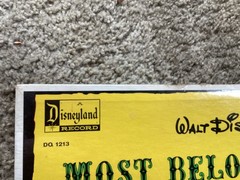 Walt Disney’s Most Beloved Songs Disneyland Record #1213 USA 1964, SEALED