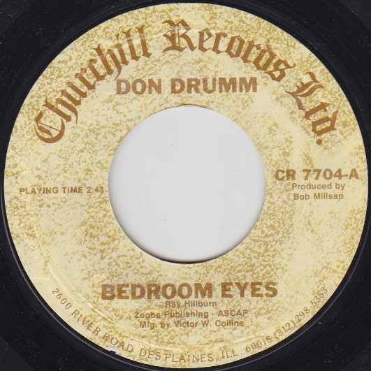 Don Drumm – Bedroom Eyes (7″) (Very Good Plus (VG+)) – 4249312305