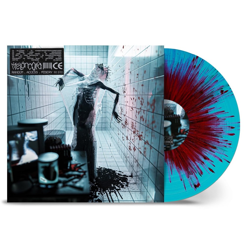 MELANCOLIA RANDOM.ACCESS.MISERY (X) (TURQUOISE TRANSP. RED OPAQUE BLACK SPLATT..