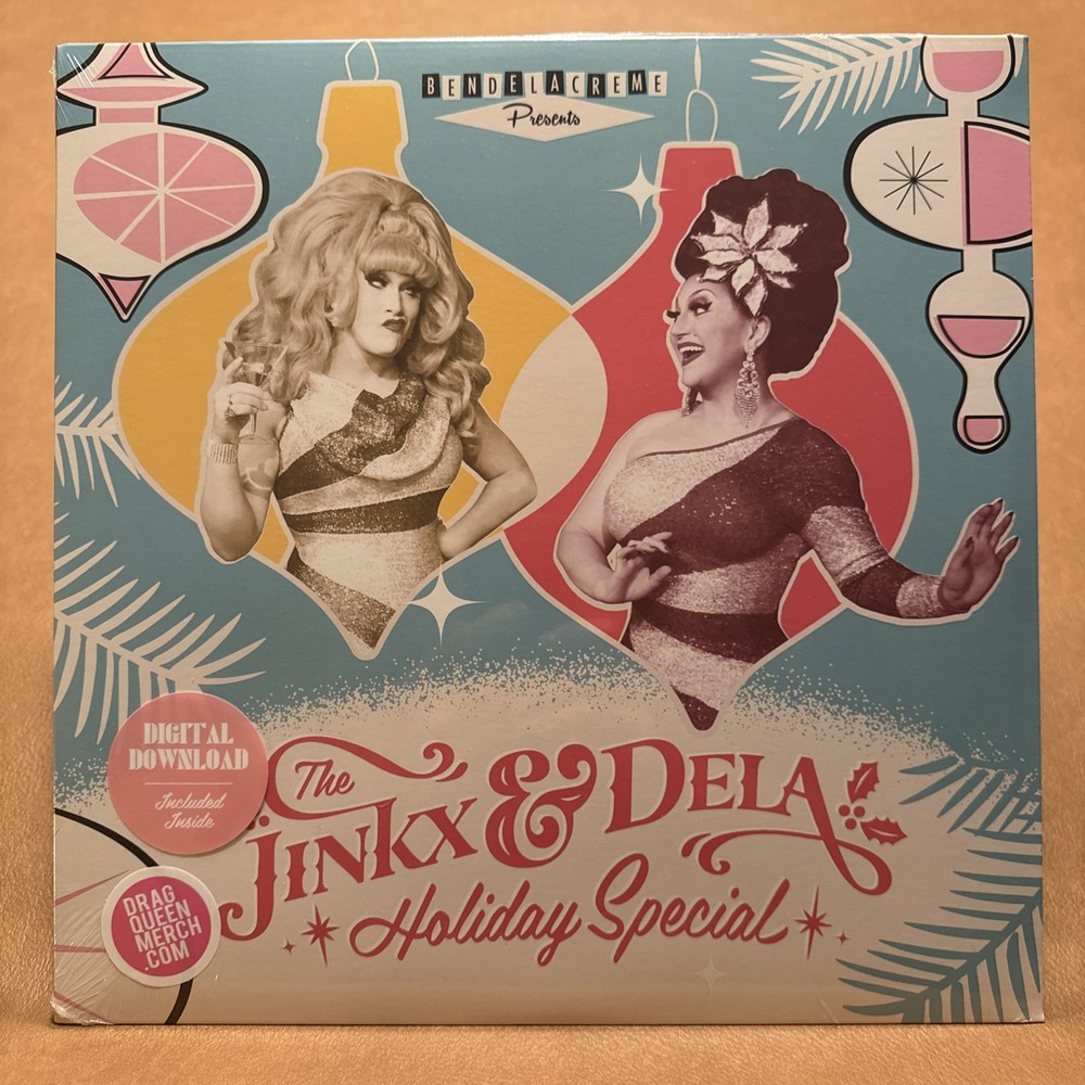 Jinkx & Dela Holiday Special Pink Marbled Vinyl LP Jinkx Monsoon NEW Drag Race