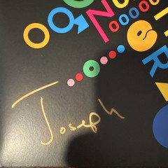 Metronomy Greatest Hits Yellow Blue Color 2LP Vinyl SIGNED Joseph Mount SEALED