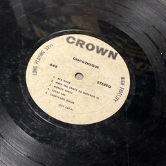 Unknown Artist Discotheque! Crown Records 12” LP