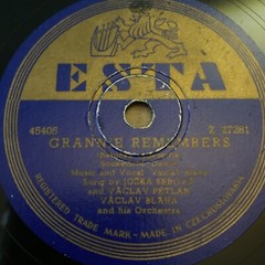 1949 Czech FOLK – Václav Bláha 78 rpm ESTA 27281 Babička Vzpomíná E+