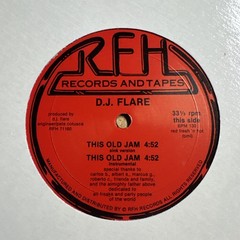 DJ FLARE THIS OLD JAM 12″ SINGLE PRIVATE PRESS RARE ELCTRO