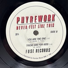 Phyrework – Never Felt Like This 1981 VG+/VG 7” 33 1/3 Rpm Fuse Funk Soul RARE!!