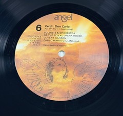 Verdi Don Carlo 4LP Box Angel SDL3774 Giulini Domingo Caballé VG+ Vinyl Libretto