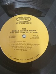 1972 The Edgar Winter Group “They Only Come Out At Night” Vinyl KE 31584 VG+