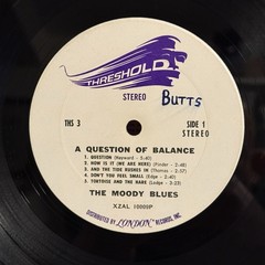 MOODY BLUES A Question of Balance 1970 Threshold US 1st Press THS 3 Question VG+