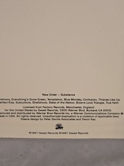 VINTAGE RARE Collection Of New Order vinyl records, album Substance.