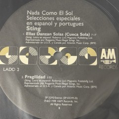 STING – Nada Como El Sol Orig 1988 US 12″ VINYL MAXI A&M 393295-1 PROMO EX/NM