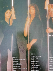 Personalized, Autographed Runaway’s Queens Of Noise vinyl/album from 1977 in LA