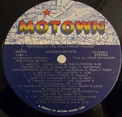Motown At The Hollywood Palace Vinyl LP Record VG+ Marvin Gaye Jackson 5