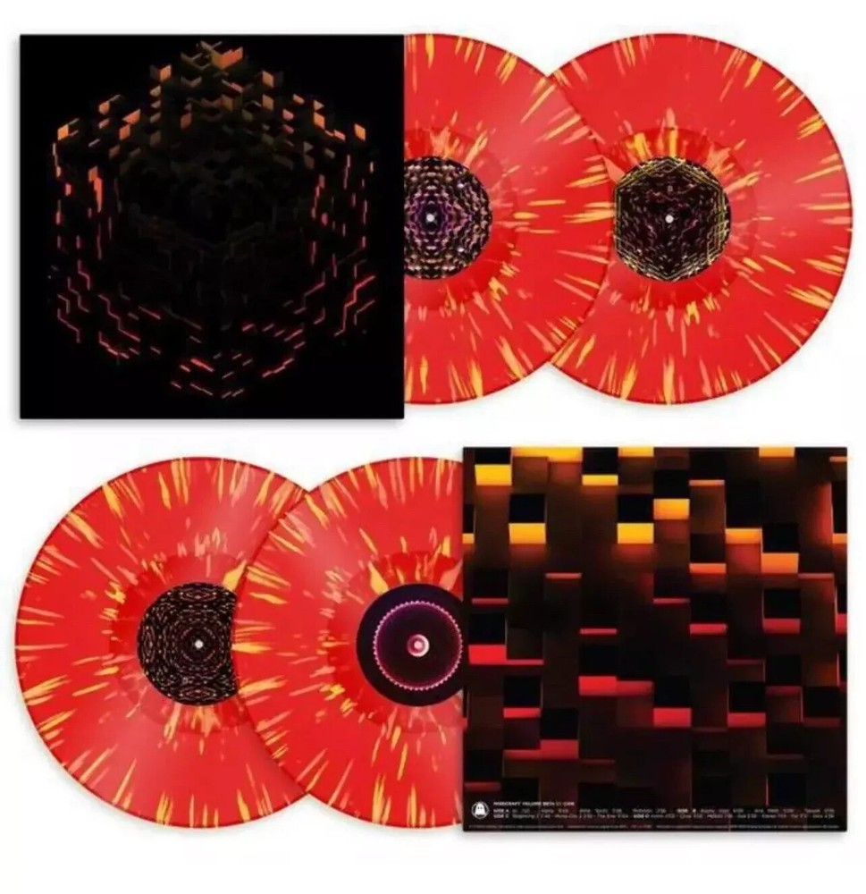 C418 – Minecraft Volume Beta – Fire Splatter 2 x LP Vinyl Records 12″ – NEW