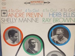 ANDRE PREVIN-HERB ELLIS 4 To Go! 1963 2-EYE COLUMBIA LP Jazz SHELLY MANNE/BROWN
