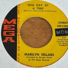 Marilyn Sellars One Day At A Time California 7″ Single 1974 Mega Country 45