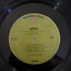 America – America (Warner Bros BS 2576) 1971 Green Label First Edition VG/G+