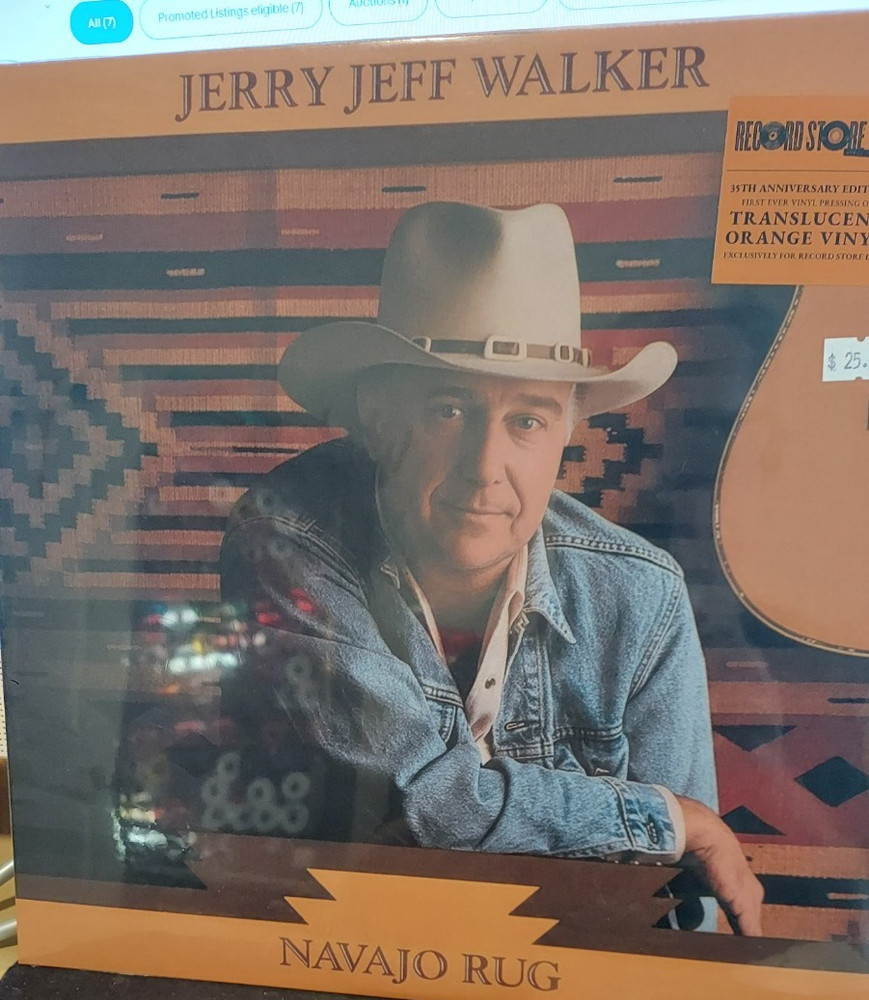 Jerry Jeff Walker NAVAJO RUG Limited Edition RSD 2026 New Colored Vinyl LP