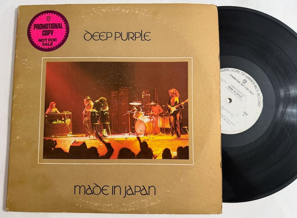 Deep Purple 2 X LP “Made In Japan” Warner Bros. 1973 ~ 1st Press PROMO