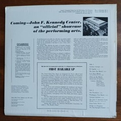 The United States Navy Band & Sea Chanters Vinyl LP Record Album, Kennedy Center