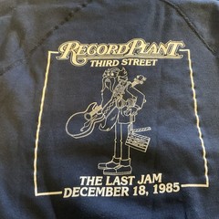 VERY RARE VINTAGE RECORD PLANT THIRD STREET THE LAST JAM DEC 18 1985 Small