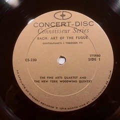 Johann Sebastian Bach, The Fine Arts Quartet And The New York Woodwind Quintet,