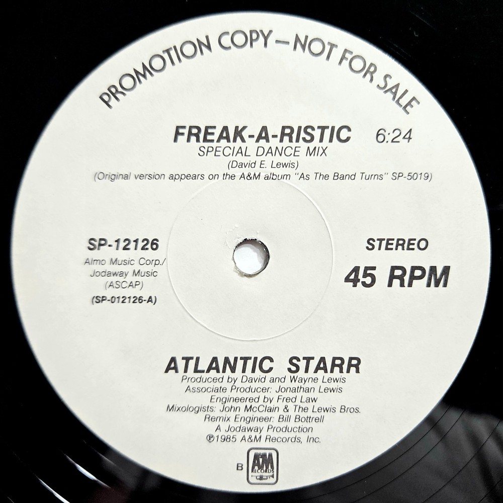 80’S R&B – ATLANTIC STARR – FREAK-A-RISTIC – A&M RECORDS ORIGINAL PROMO