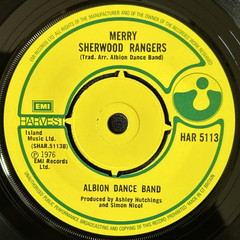 ALBION DANCE BAND ‘HOPPING DOWN IN KENT’ 7” SINGLE HARVEST RECORDS HAR5113 1976
