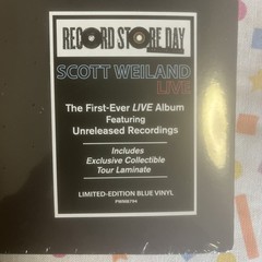 SCOTT WEILAND LIVE RECORD STORE DAY 2026 EXCLUSIVE BLUE VINYL LIMITED 2000 NEW