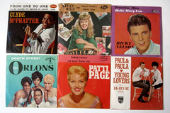 Lot of 44-Cleaned and Tested 50’s and 60’s Lower Grade 45″s with Picture Sleeves