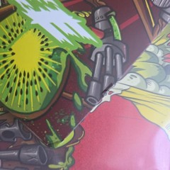 Signed Berried Alive Kiwing Spree Green Black White Splatter Vinyl Record