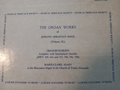 The Organ Works of Johann Sebastian Bach~Volume IX~MHS 668/9/70 Box Set