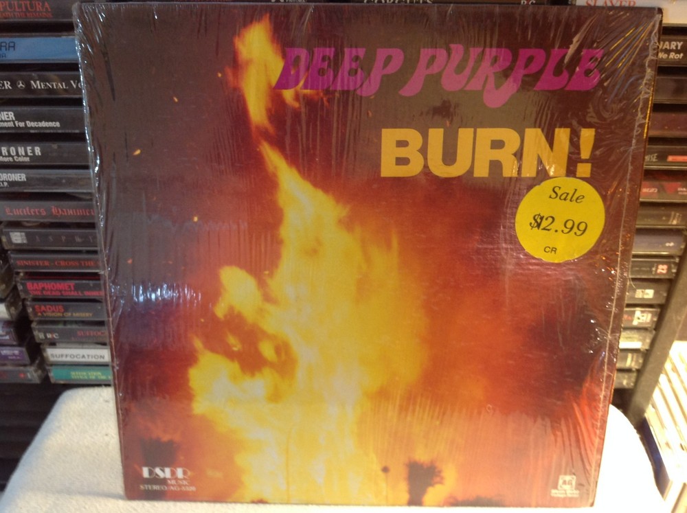 DEEP PURPLE BURN! HARD ROCK VINYL ’80 DSDR OG SHRINK 4 TRACKS RITCHIE BLACKMORE
