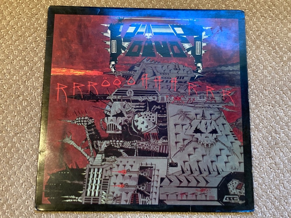 Voivod Rrroooaaarrr 1986 LP original Noise Combat OOP Camo labels