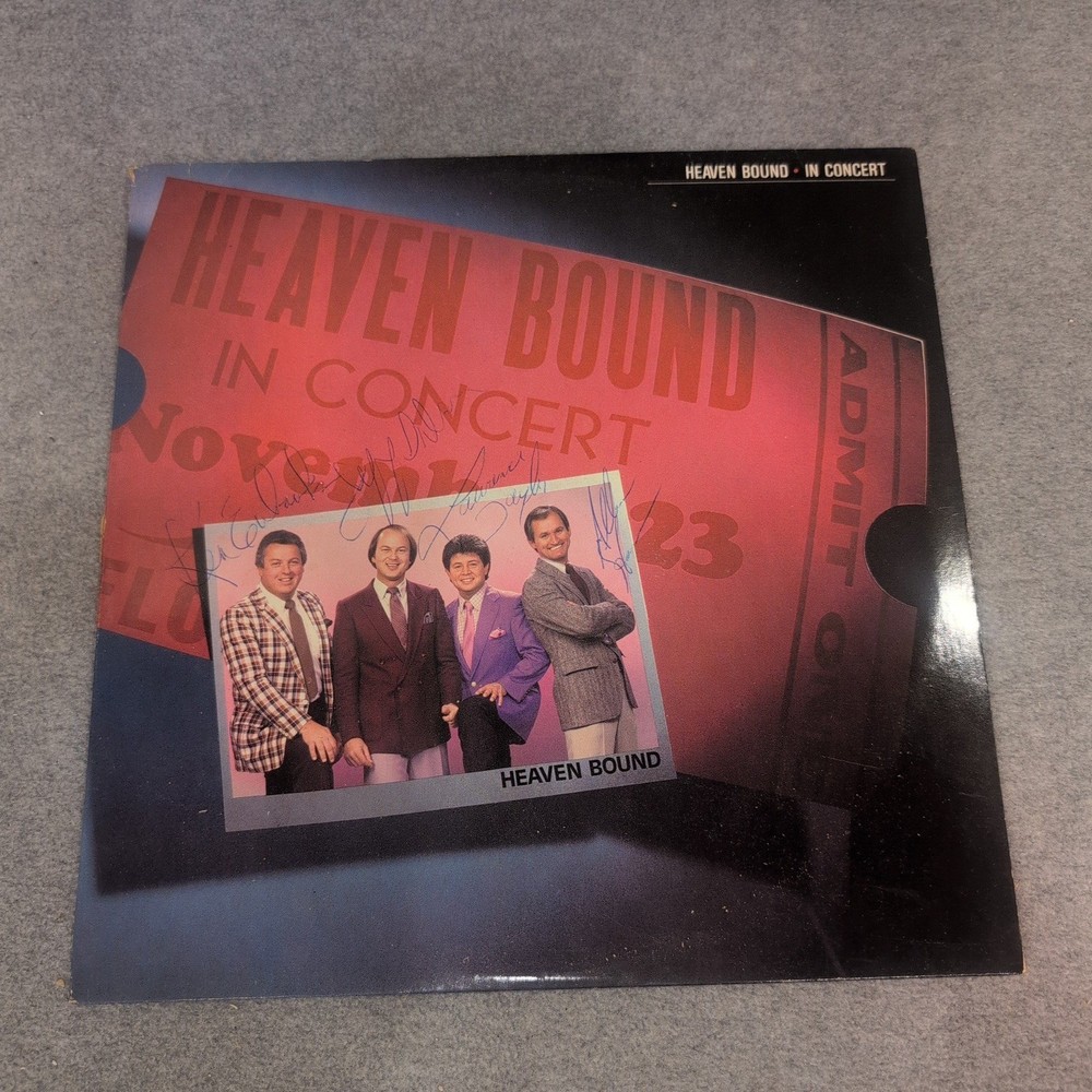 Heaven Bound In Concert Vinyl LP Southern Gospel Heartwarming Records 1985